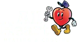 All Heart Heating & Cooling logo with mascot image